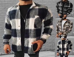 Men039s Jackets 2022Brand Fashion Spring Plaid Casual Flannel Shirts Long Sleeve Soft Comfort Slim Fit Styles Men Jacket Cardig5957398