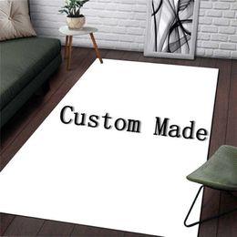 Customized Rug Carpet DIY Home Square Carpet For Living Kitchen Bath Room Rug Funny Christmas Gift Anime Personaliz Fashion RUG Y2271