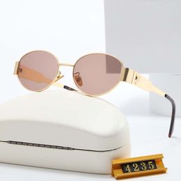 Designer Sunglasses For Women Mens Triomphe Glasses Fashion Sunglass UV Protection Letter Casual Retro Eyeglasses Metal Full Frame luxury sunglasses box