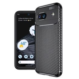 Shockproof Slim Carbon Fiber Pattern Soft Case For Google Pixel 8A 8 Pro 7A 6A 7 6 4A 5A 4 XL Anti-Scratch Matte Protective Phone Cover