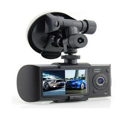 Dual Camera Car DVR R300 with GPS and 3D GSensor 27quot TFT LCD X3000 FHD 1080P Cam Video Camcorder Cycle Recording6079281