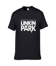 New Arrival Letter Print Linkin Park Tshirts Rock Music Brand Band Team Fashion T Shirt Men Tops Tees Cotton7725654