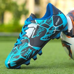 Childrens Football Shoes for Boy Turf Training Outdoor Sports Fast Soccer Tenis Pro Original Society Boot Kids 240228