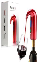 Electric Wine One Touch Portable Pourer Aerator Dispenser Pump USB Rechargeable Cider Decanter Pourer Wine Accessories For Bar Hom9386906