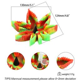 5 1 Leaves Silicone Ashtray skull Tap Tray with Compartments for Holding Coils Lighters Pens Papers heart resistant Hallo225a