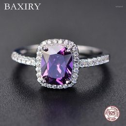 Fine Engagement Ruby 925 Sterling Silver Rings Amethyst Gemstone Ring Silver Emerald Blue Sapphire New For Women1294C