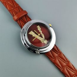 Cinto de pedra feminino relógio de cinto marca superior luxo lazer couro quartzo relógio feminino negócios clock272r