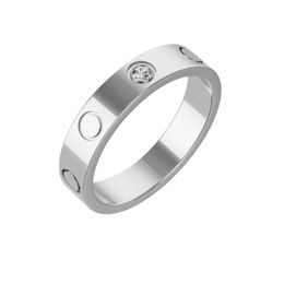 love ring luxury Jewellery Titanium brand Designer for Women With Box New in luxury 925 silver plated technology 18K Gold With Side Stones Plated Designer Jewellery Gift