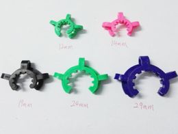 five size 12mm 14mm 19mm 24mm 29mm joint size DK brand lastic Keck Clip Colour Plastic Keck Laboratory Lab Clamp Clip Smoking acc7350347