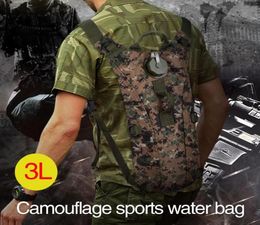 3L Water Bladder Bag Adjustable Furl Camping Outdoor Water Pack Bag Backpack Convenient Travel Cooling Hiking2836407