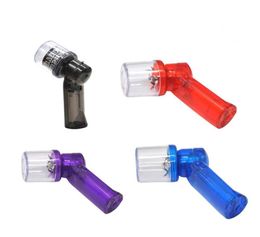 Plastic Electric Tobacco Grinder Crusher Herb Herbal Smoke Grinders Flashlight Pollen Cigarette Metal Handheld Chopper 4 Colors5691693