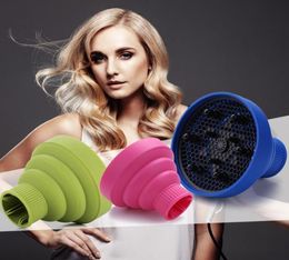 Hair Styling Tool Accessories Diffuser Silicone Curly Blower Styling Care Hood Professional Hairdryer Folding Hairdressing Salon C5704670