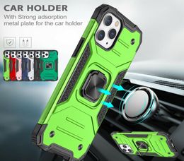 Armor bumper shockproof phone case for iPhone 12 11 Pro XS Max XR X 6 7 8 Military Finger Ring Kickstand Back Cover6832454