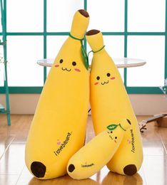 Creative Software Banana Doll Simulation Fruit Holding Pillow Down Cotton Soft Plush Toy Cushion Birthday Gift8526393