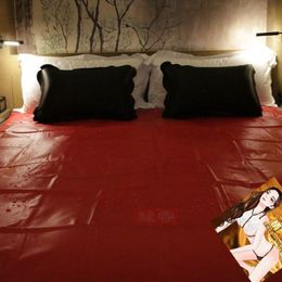 Waterproof Adult Bed Sheets S-e-x PVC Vinyl Mattress Cover Allergy Relief Bed Bug Hypoallergenic S-e-x Game Bedding Sheets 201113190b