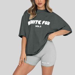 Fox White Shirt Tshirt Designer Tshirts Sweatshirt T-Shirt Top Quality Cotton Casual Tees Mens Shorts Sleeve Street Slim Fit Hip Hop Streetwear Tshirts S 72