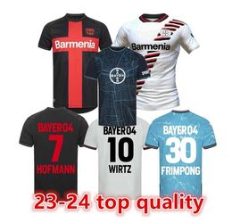 23 24 Bayer 04 Leverkusen Soccer Jerseys 2023 24 Home Away third DEMIRBAY Wirtz BAKKER BAILEY HOME CH Aranguiz Paulo Schick Football Shirt Kits666