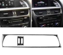 2 in 1 Car Carbon Fibre Air Conditioning Air Outlet Frame Decorative Sticker for A4 B8 2009-2016 A5 2008-2017 Q5 2009-20178203 Left5708467