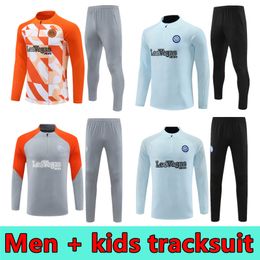 2024 2025 inter LAUTARO football tracksuit MILANO training suit Men kids kit 23 24 25 milans soccer tracksuits jogging survetement foot chandal futbol