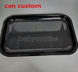 DIY sublimation rolling tray metal rolling tobacco tray metal unique tray tobacco smoke accessory black FY43962263070