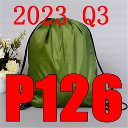 Latest 2023 Q3 126 Drawstring Bag Belt Waterproof Backpack Shoes Clothes Yoga Running Fitness Travel 240227