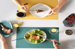 NEW Silicone Mat Square Waterproof Placemat Table Mat Heat Insulation Antiskidding Washable Durable For Kitchen Dining9878563