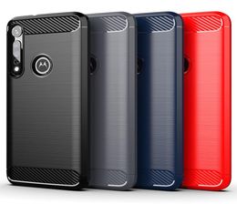 Case For Motorola MOTO ONE Power Z3 Z4 Z5 Porce Play G8 E6 G Stylus Protective Carbon Fibre Cellphone Soft Cases6331505