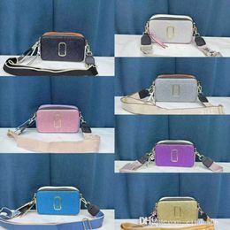 Retail 2023 New Women Shoulder Bag Patchwork Colour Portable Texture Camera Bag Fashion Messenger Bags209m