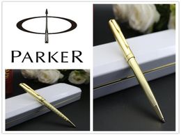 Stationery Office Supplies material escolar Ballpoint Pen School Parker Sonnet Pen Silver Colour Gold Clip pens129479114