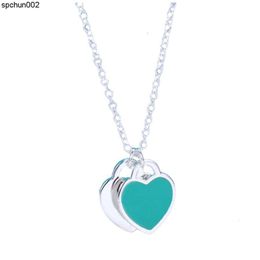 Top Quality 925 Sterling Silver Heart Love Designer Necklace Pendant for Lady Design Womens Party Wedding Engagement Jewellery Bride 77s2