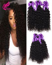 Chinese Mongolian Indian Hair Weave 3 Bundles Virgin Kinky Curly Human Hair Weave 100 Unprocessed Hair Weft Extensions Natural Bl5766098