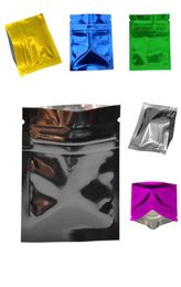 756cm Coloured Aluminium Foil Packing Pouch Food Bag Grip Seal Coffee Tea Heat Sealable Smell Proof Zipper Ziplock Mylar Bags7294165