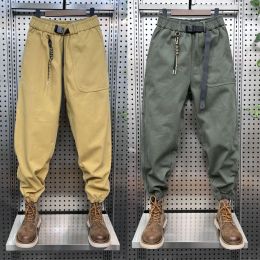 Pants New Autumn Winter Joggers Men Outdoor Sports Harem Pants Cotton Military Tactical Pants Fleece Lined Hip Hop Casual Streetwear