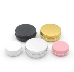 Boxes 15ml 30ml aluminium case lipstick container Empty tin screw cap White gold black silver pink2022992