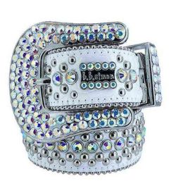 Bb 2022 Belt Designer Simon Belts for Men Women Shiny diamond belt white cintura uomo boosluxurygoods 0000258W188P