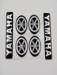 Black Silver 3D Emblem Decal 7cm plus Tuning Fork 3cm for All Yamaha Models motorcycles Custom5249694