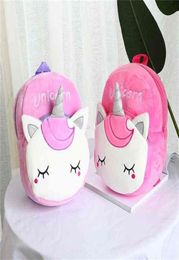 Fashion Baby Unicorn Plush Backpack For Children Shoulders Pink Cute Bags Boys Girls Cute Cartoon Mini Shoulders Bags Student Tote7018262