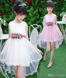 Summer Kids Girl039s Tutu Lace Dresses Sweet Elegant White Dress Birthday Party Princess Top tutu dresses for baby girls6252750