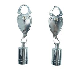 Bondage Nipple Clamps Clips Stainless Steel 330g Adjustable Heavy Pendant Torture Play BDSM Restraints Sex Toys For Couple293V7582048