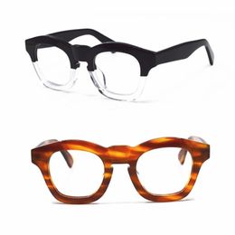 Fashion Sunglasses Frames Japan Handmade Italy Acetate Eyeglass Clear Lens Glasses Full Rim 1960'sFashion2546