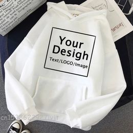 Custom Print Diy Text Picture Hoodie Customise Personalised Drop Sweatshirts 240301