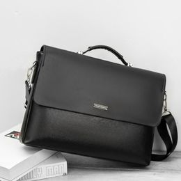 Men Briefcase Leather Laptop Handbag Casual Laptop Travel bags luxury handbags men bags designer soft leather bag bag1224p