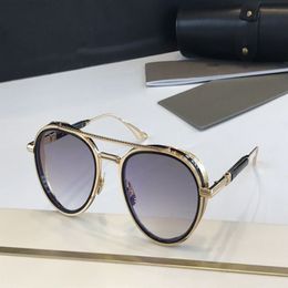 Um Epiluxúrio Dita 4 Óculos de sol de alta qualidade para homens Retro Luxury Brand Designer feminino Glasses Design de moda Pilo238R