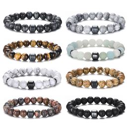 Perle fascino a magnete da 8 mm tratono naturale bracciale naturale bracciale per tallone tigre bracciale occhio one cliente un campione gratuito 2473