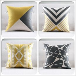 Throw Pillow Covers Soft Silk Satin Cushion Cover Decorative Square Case Couch Bed 18x18 Inch Cotton Linen Home Sofa Cushion Decor312N