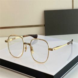 New fashion design men optical glasses VERS TWO K gold round frame vintage simple style transparent eyewear top quality clear lens3051