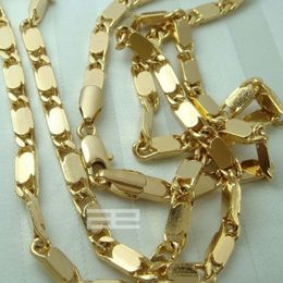 14K 14CT Gold Style Cuban 50-70cm Length Chain Necklace N45 2207152303