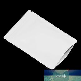 100Pcs White Stand Up Glossy Aluminium Foil Zip Lock Recyclable Packing Bag Zipper Beans Powder Storage Bag6819396