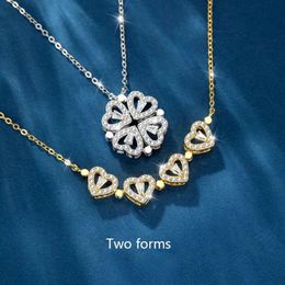 Designers necklace luxurys Four Leaf Clover pendant necklace with diamonds necklaces fashion temperament versatile Jewellery Valenti260L