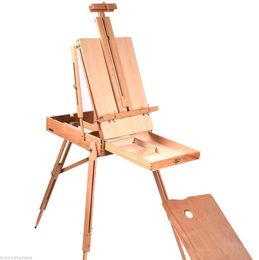 French Easel Wooden Sketch Box Portable Folding Durable Artist Painters Tripod5411986